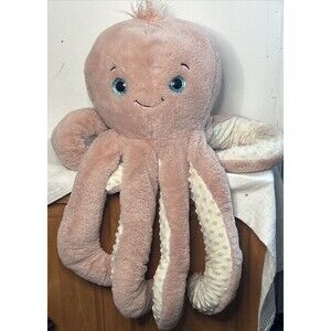 Octopus Plush XL 36" Giant Jumbo Pink Stuffed Animal Minky Dot Big Eye Walmart